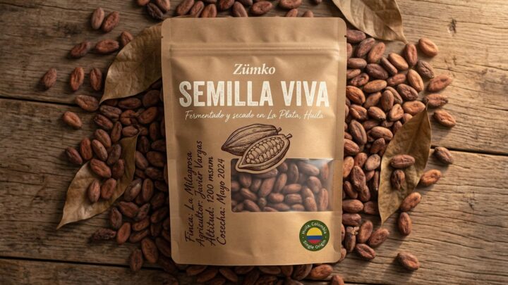 Semilla Viva grano de cacao fermentado single origin Huila